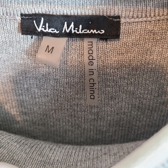Vila Milano Gray Bell Sleeve Top - Picture 10 of 11